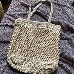 NWT Madewell Beaded Crochet Tote